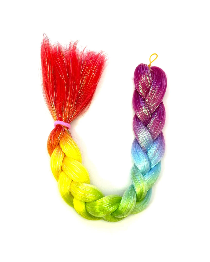 New Arrivals Lunautics Rainbow Crystal Ombre Hair Extension W/ Tinsel 3 New Arrivals Lunautics Rainbow Crystal Ombre Hair Extension W/ Tinsel