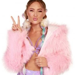 Rolita Couture Lunita X IHR Fur Crop Jacket