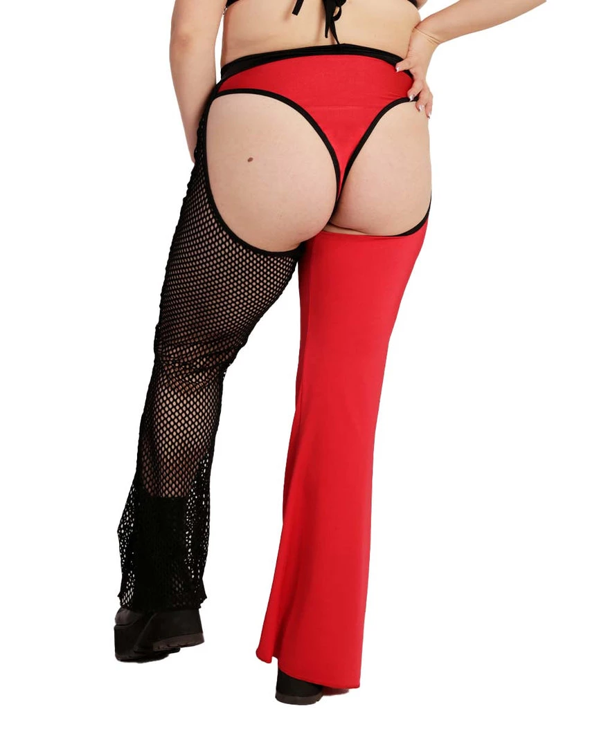 Rolita Couture Rolita X IHR Splice Fishnet Ride Em Bell Chaps Clothing 10 Rolita Couture Rolita X IHR Splice Fishnet Ride Em Bell Chaps Clothing