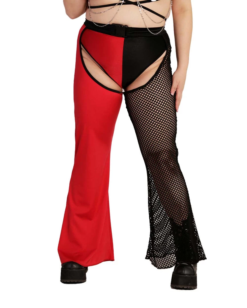 Rolita Couture Rolita X IHR Splice Fishnet Ride Em Bell Chaps Clothing 8 Rolita Couture Rolita X IHR Splice Fishnet Ride Em Bell Chaps Clothing