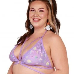 Rolita Couture Clothing Lunita X IHR Ultra Violet Butterfly Kisses Wrap Top 22 Rolita Couture Clothing Lunita X IHR Ultra Violet Butterfly Kisses Wrap Top