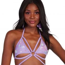 Rolita Couture Clothing Lunita X IHR Ultra Violet Butterfly Kisses Wrap Top