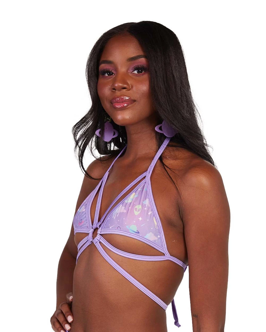 Rolita Couture Clothing Lunita X IHR Ultra Violet Butterfly Kisses Wrap Top 6 Rolita Couture Clothing Lunita X IHR Ultra Violet Butterfly Kisses Wrap Top