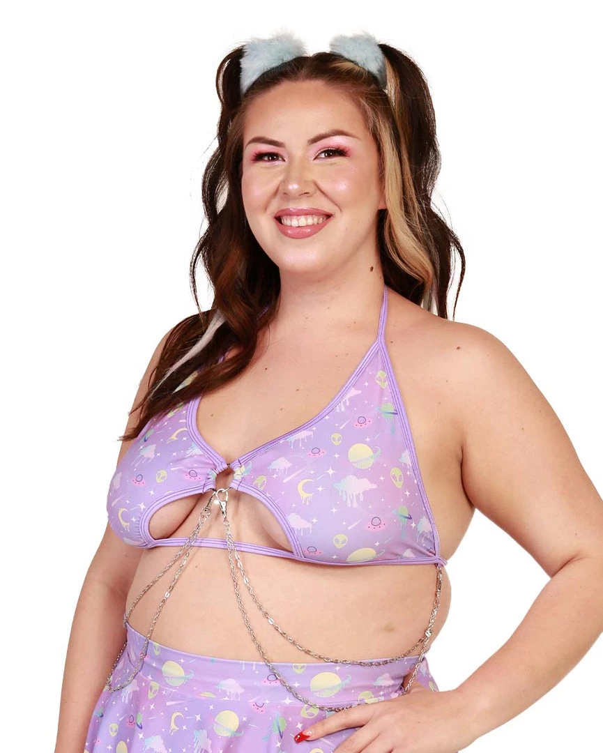 Rolita Couture Lunita X IHR Ultra Violet Rebel Chain Top Clothing 11 Rolita Couture Lunita X IHR Ultra Violet Rebel Chain Top Clothing