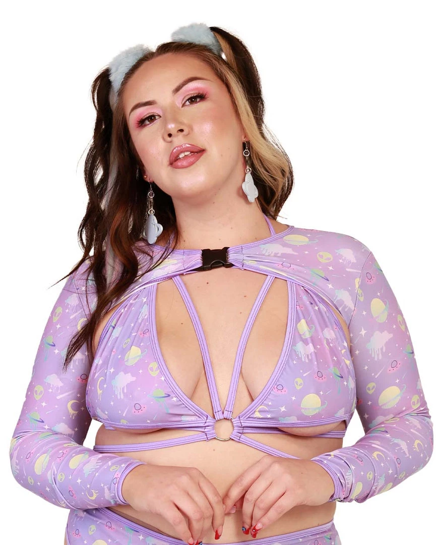 Rolita Couture Clothing Lunita X IHR Ultra Violet Ultra Crop Top 14 Rolita Couture Clothing Lunita X IHR Ultra Violet Ultra Crop Top