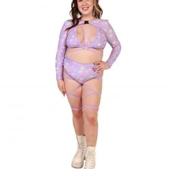 Rolita Couture Clothing Lunita X IHR Ultra Violet Ultra Crop Top 29 Rolita Couture Clothing Lunita X IHR Ultra Violet Ultra Crop Top