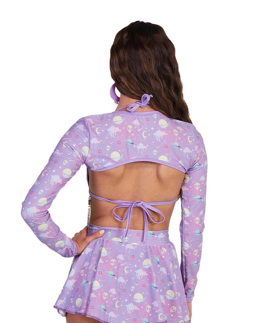 Rolita Couture Clothing Lunita X IHR Ultra Violet Ultra Crop Top 7 Rolita Couture Clothing Lunita X IHR Ultra Violet Ultra Crop Top