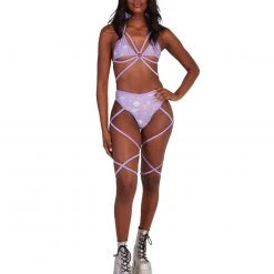 Rolita Couture Clothing Lunita X IHR Ultra Violet Butterfly Kisses Wrap Top 15 Rolita Couture Clothing Lunita X IHR Ultra Violet Butterfly Kisses Wrap Top