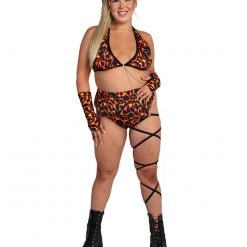 Lyte Couture X IHR Flame High Waisted High Cut Bottoms 22 Lyte Couture X IHR Flame High Waisted High Cut Bottoms