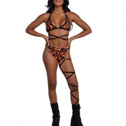 Lyte Couture X IHR Flame High Waisted High Cut Bottoms 16 Lyte Couture X IHR Flame High Waisted High Cut Bottoms