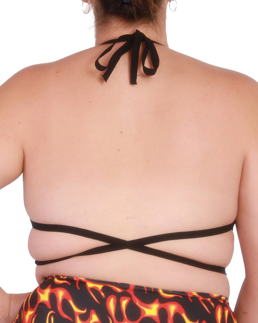 Lyte Couture X IHR Flame Triangle Chain Top 12 Lyte Couture X IHR Flame Triangle Chain Top