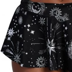 Lyte Couture X IHR Silver Moon Mini Skirt Clothing