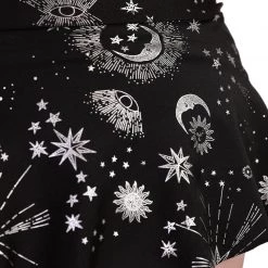 Lyte Couture X IHR Silver Moon Mini Skirt Clothing