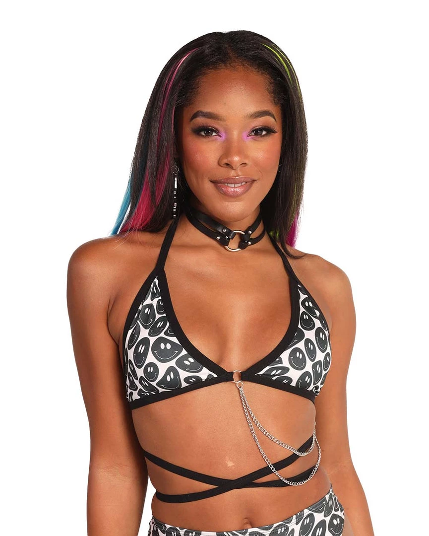 Clothing Lyte Couture X IHR Nostalgic Smile Chain Top 3 Clothing Lyte Couture X IHR Nostalgic Smile Chain Top