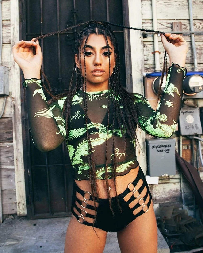 Rock & Rose Dragon Secrets Cropped Long Sleeve Tops 12 Rock & Rose Dragon Secrets Cropped Long Sleeve Tops