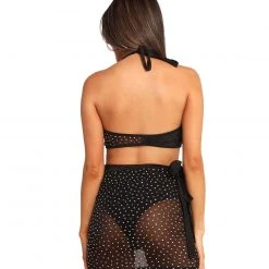 Banjul Clothing Make It Rain Rhinestone-Studded Skirt Set