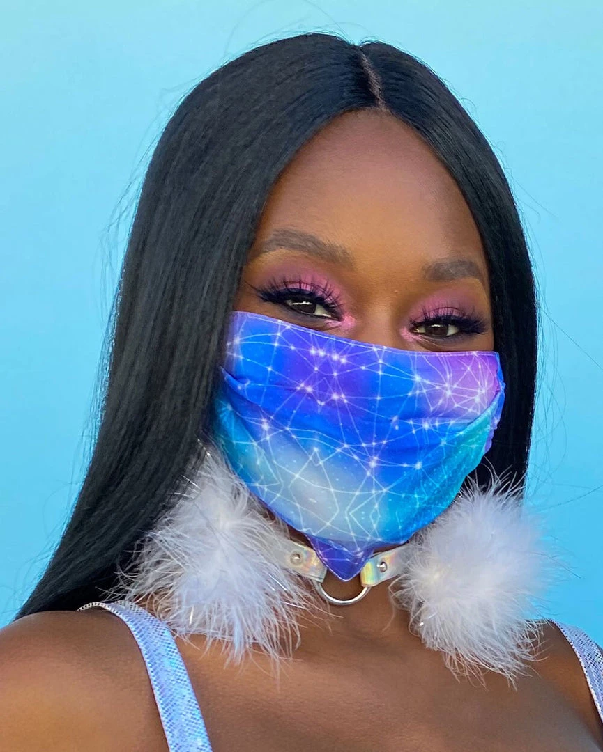 INTO THE AM Masks & Bandanas Constellations Adjustable Face Mask 3 INTO THE AM Masks & Bandanas Constellations Adjustable Face Mask