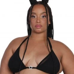 OhYes Tops Super Star Mesh Triangle Top