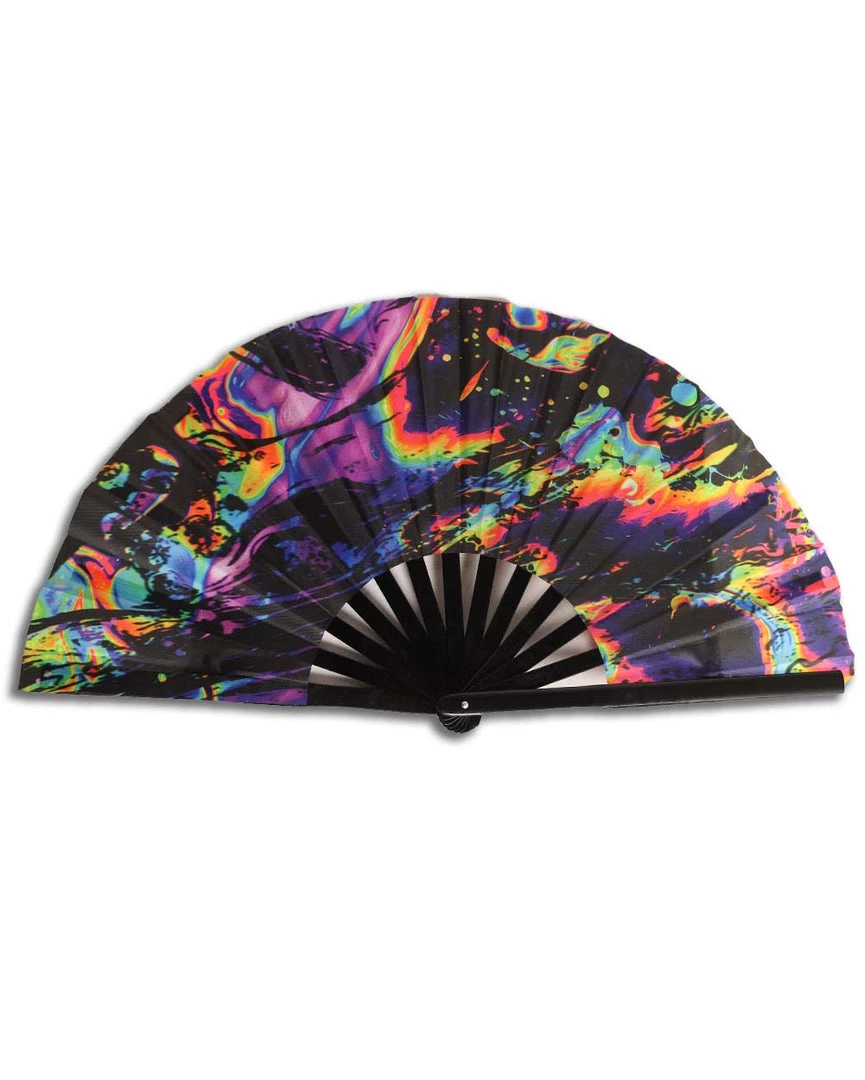 Andrew - Agent Melted Planet Rainbow Hand Fan 4 Andrew - Agent Melted Planet Rainbow Hand Fan