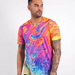 INTO THE AM Men Liquified Tie-Dye Tee