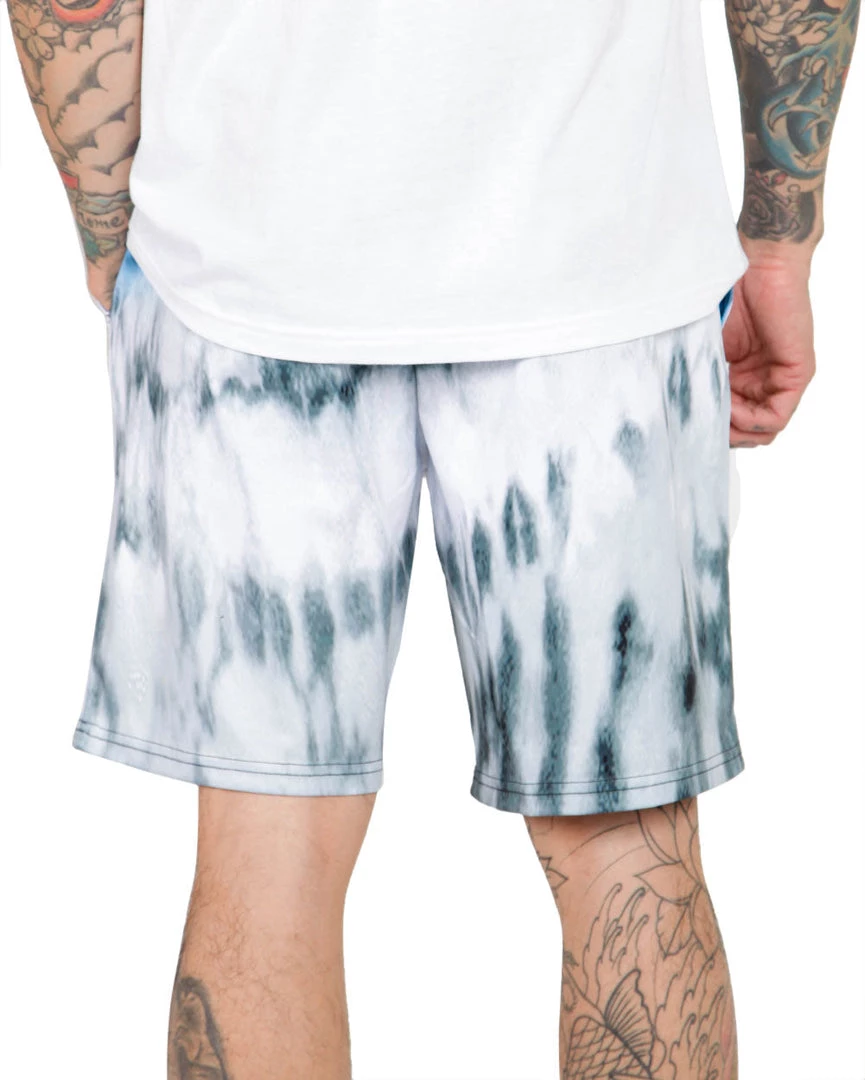 INTO THE AM Bottoms Blue Tides Tie-Dye Shorts 7 INTO THE AM Bottoms Blue Tides Tie-Dye Shorts
