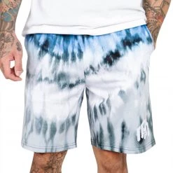 INTO THE AM Bottoms Blue Tides Tie-Dye Shorts 10 INTO THE AM Bottoms Blue Tides Tie-Dye Shorts