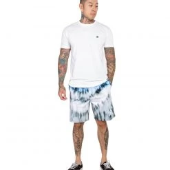 INTO THE AM Bottoms Blue Tides Tie-Dye Shorts 11 INTO THE AM Bottoms Blue Tides Tie-Dye Shorts