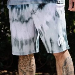 INTO THE AM Bottoms Blue Tides Tie-Dye Shorts 13 INTO THE AM Bottoms Blue Tides Tie-Dye Shorts