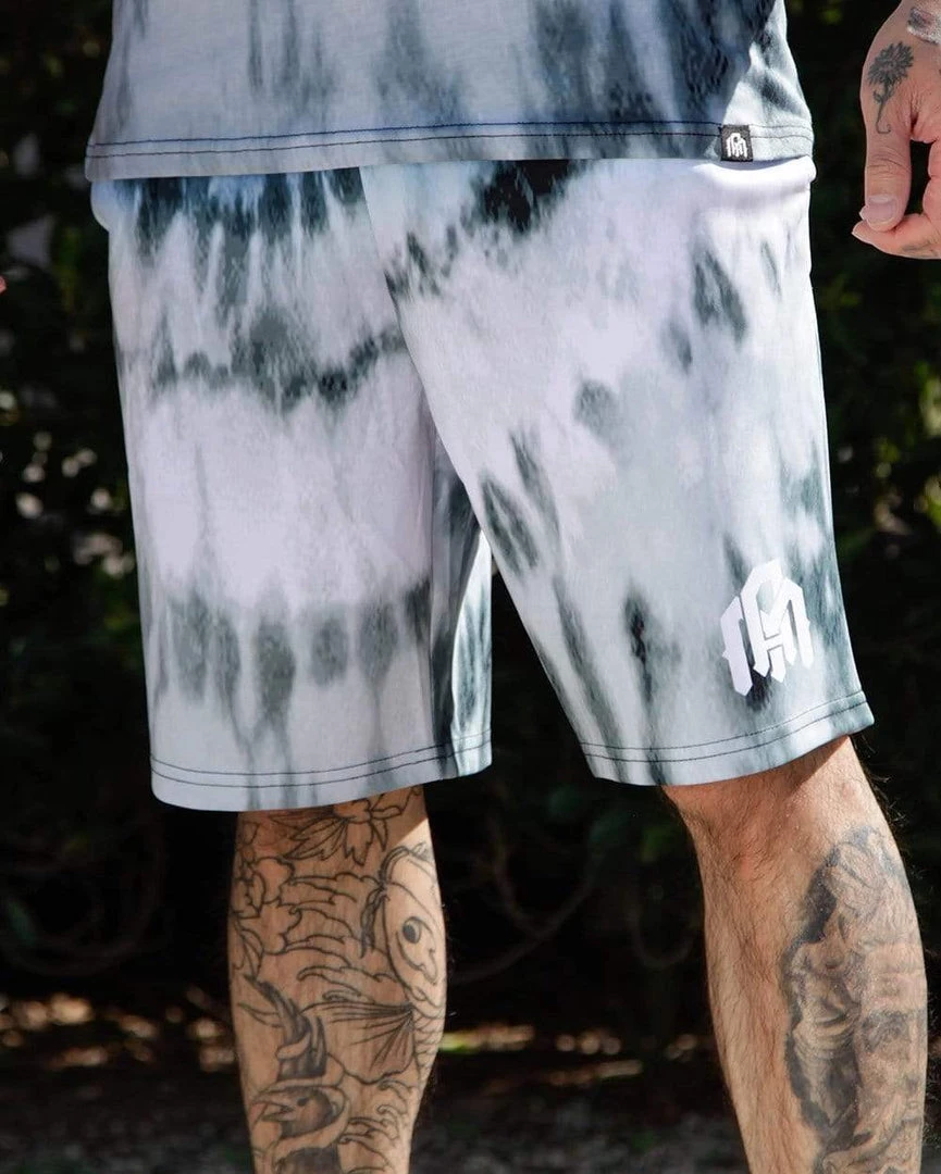 INTO THE AM Bottoms Blue Tides Tie-Dye Shorts 8 INTO THE AM Bottoms Blue Tides Tie-Dye Shorts