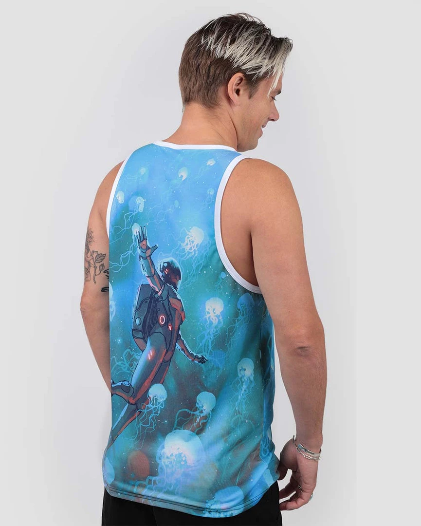 INTO THE AM Men Astro Jellies Tank 8 INTO THE AM Men Astro Jellies Tank