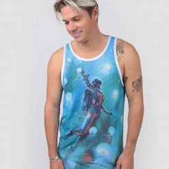 INTO THE AM Men Astro Jellies Tank 10 INTO THE AM Men Astro Jellies Tank