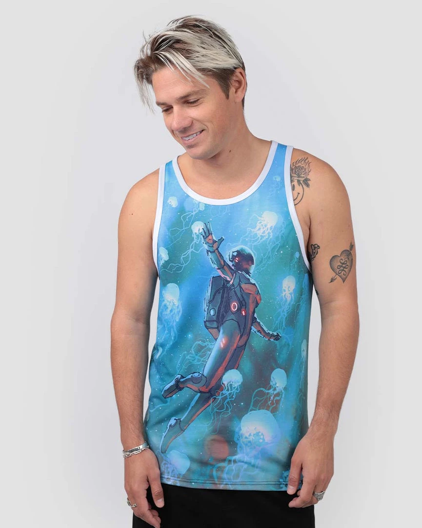 INTO THE AM Men Astro Jellies Tank 5 INTO THE AM Men Astro Jellies Tank