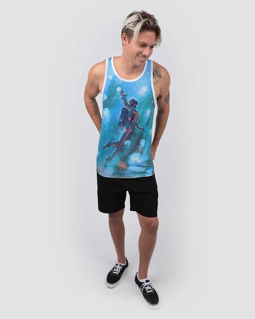 INTO THE AM Men Astro Jellies Tank 6 INTO THE AM Men Astro Jellies Tank
