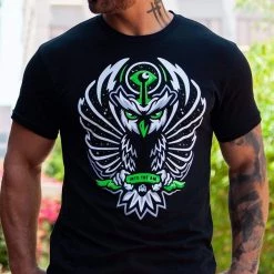 INTO THE AM Chakra Owl Glow-in-the-Dark Tee