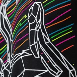 INTO THE AM Tops & Outerwear Fractal Flamingos Glow-in-the-Dark Tee 12 INTO THE AM Tops & Outerwear Fractal Flamingos Glow-in-the-Dark Tee