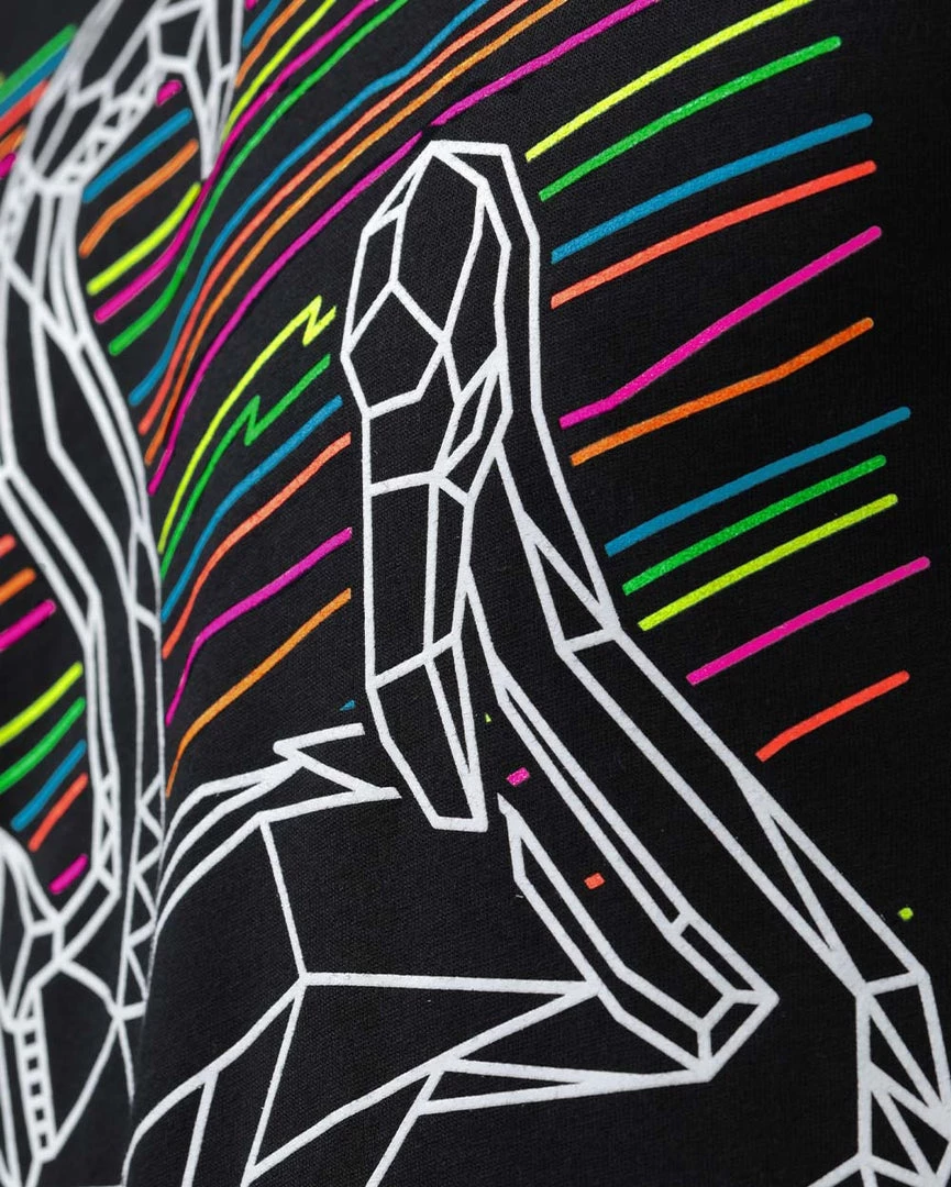 INTO THE AM Tops & Outerwear Fractal Flamingos Glow-in-the-Dark Tee 7 INTO THE AM Tops & Outerwear Fractal Flamingos Glow-in-the-Dark Tee