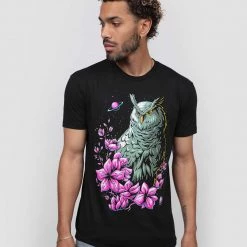 INTO THE AM Men Sakura Owl Tee