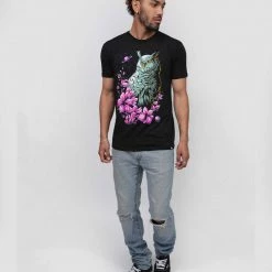 INTO THE AM Men Sakura Owl Tee