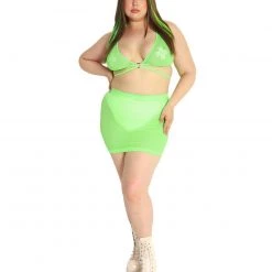 Body Language Up 2 No Good Mesh Mini Skirt