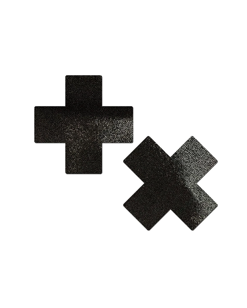 Accessories Pastease Metallic Cross Pasties 3 Accessories Pastease Metallic Cross Pasties