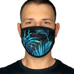 INTO THE AM Masks & Bandanas Midnight Jungle Face Mask 9 INTO THE AM Masks & Bandanas Midnight Jungle Face Mask