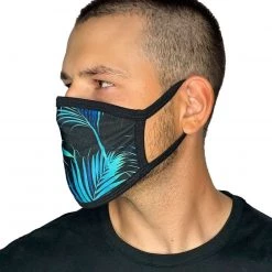 INTO THE AM Masks & Bandanas Midnight Jungle Face Mask 10 INTO THE AM Masks & Bandanas Midnight Jungle Face Mask