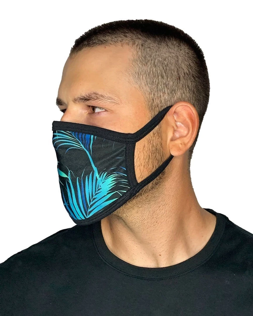 INTO THE AM Masks & Bandanas Midnight Jungle Face Mask 5 INTO THE AM Masks & Bandanas Midnight Jungle Face Mask