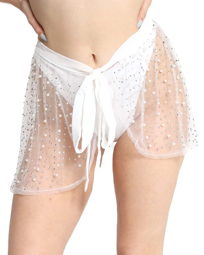 Hot & Delicious Black Bead Mon Cheri Mesh Rhinestone Skirt 8 Hot & Delicious Black Bead Mon Cheri Mesh Rhinestone Skirt