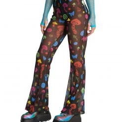 Cherry Mellow, Inc. Mush Love Mesh Bell Bottoms