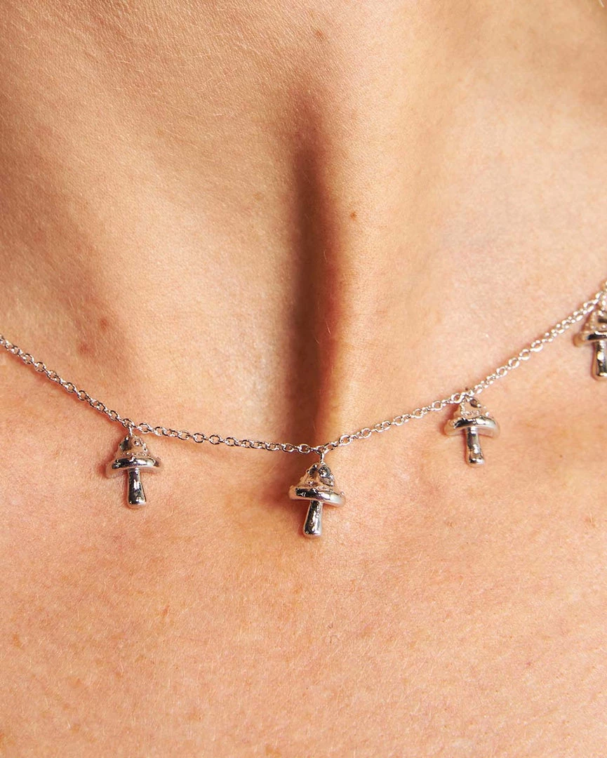 Fame Accessories Mushroom Pixie Chain Choker 4 Fame Accessories Mushroom Pixie Chain Choker