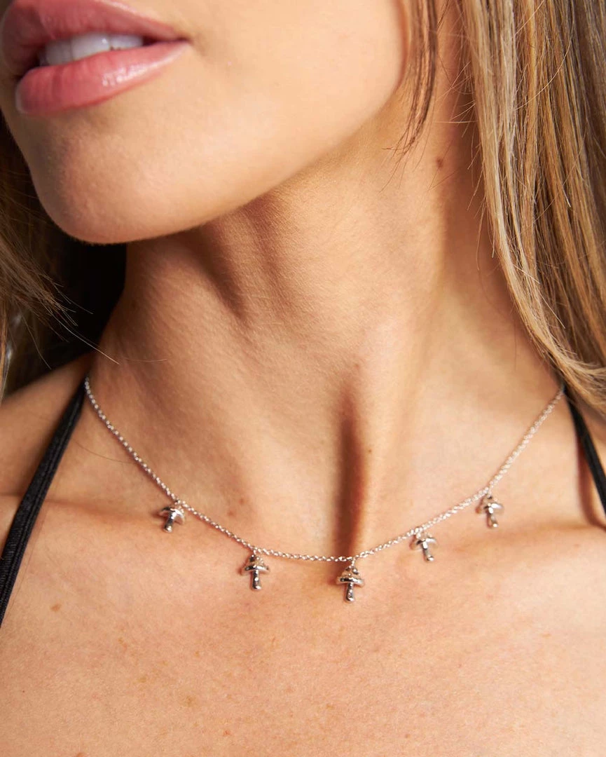 Fame Accessories Mushroom Pixie Chain Choker 3 Fame Accessories Mushroom Pixie Chain Choker