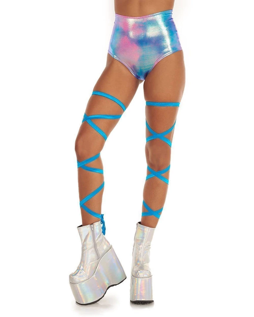 Andrew - Agent Pair Of Non-Slip Neon Blue Leg Wraps 3 Andrew - Agent Pair Of Non-Slip Neon Blue Leg Wraps