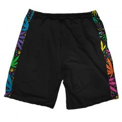 INTO THE AM Bottoms Neon Trees Side Print Shorts