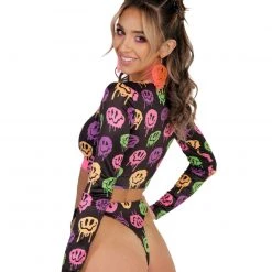 Cherry Mellow, Inc. Clothing Neon Euphoria Long Sleeve Crop Top